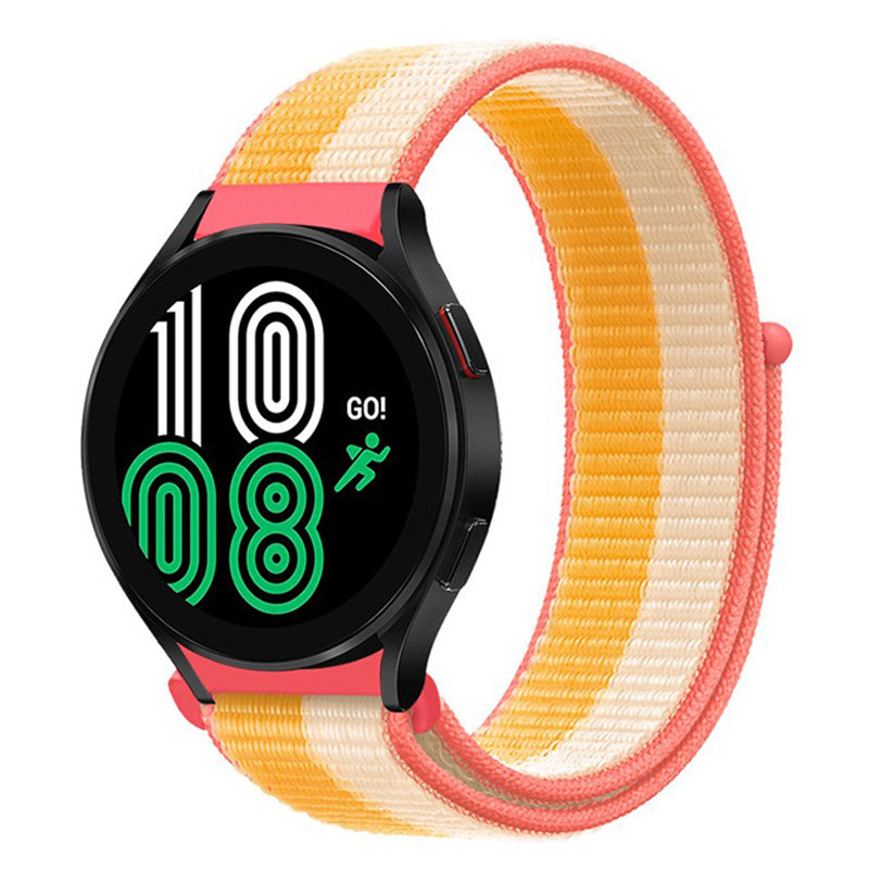 SAMSUNG 22มม.20มม.สายทอไนลอนสําหรับsamsung Galaxyนาฬิกา6 5 4 3 40 44มม.คลาสสิก43 47มม.เกียร์S3 Amazfit GTR Breathableนุ่มข้อมือกีฬาสําหรับHuaweiนาฬิกาGT2/3 Pro GT4 46มม.2i