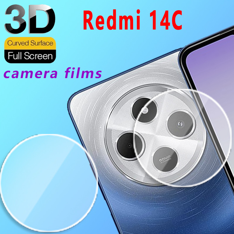 1 ~ 3PCS เลนส์กล้องป้องกันกระจกสําหรับ Redmi 14C POCO C75 4G 2024 ฟิล์มเลนส์กล้องสําหรับ Redmi14C 14 C XiaomiPOCOC75 C 75 กระจกป้องกัน