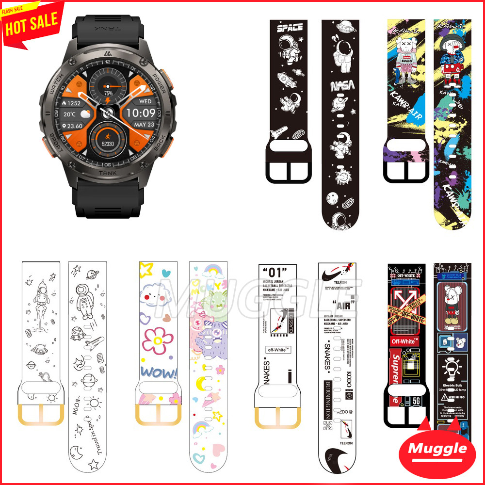 สาย Kospet Tank T3 Ultra Kospet รุ่น Tank M3 Ultra สายรัดข้อมือสายนาฬิกาซิลิโคน Kospet Tank KOSPET O