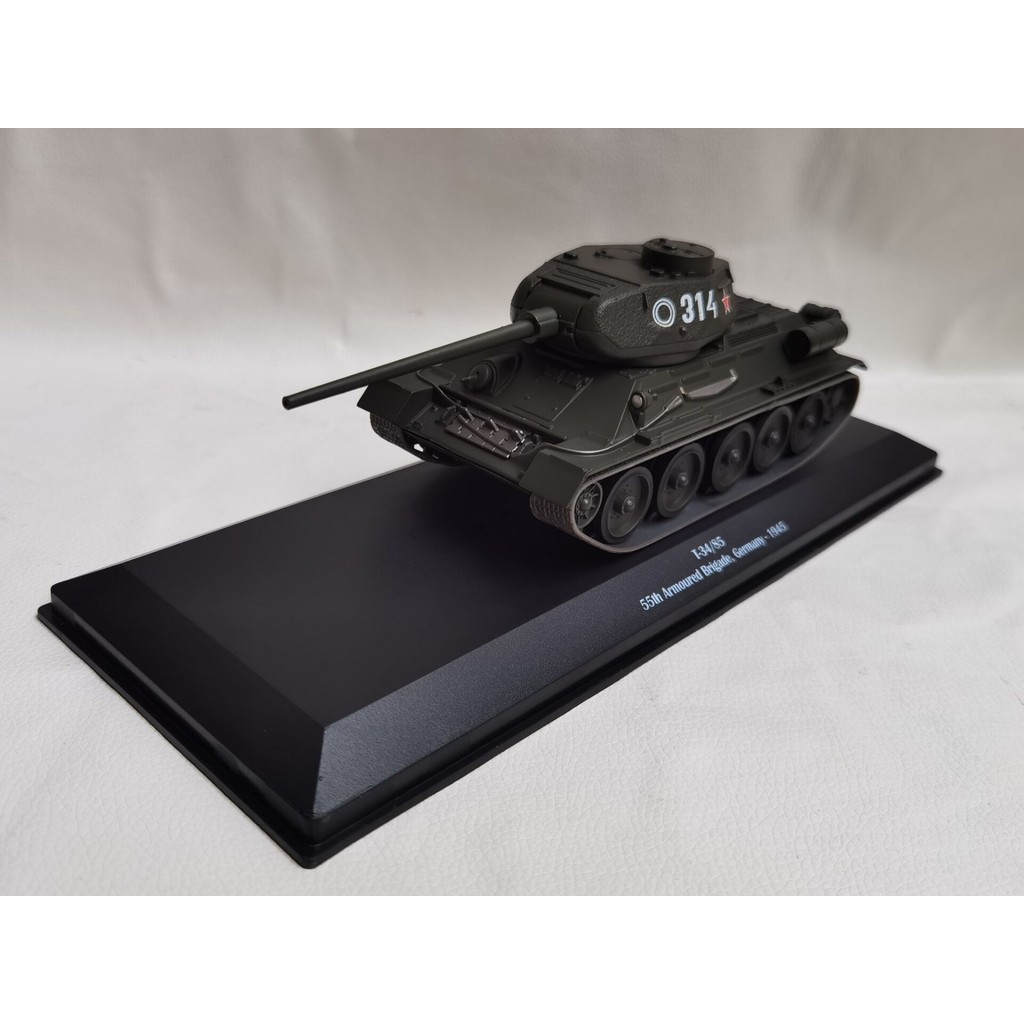 IXO 1/43 T-34/85 TANK 1945 TANK รถรุ่นรถโลหะผสมออกจากพิมพ์รถรุ่น-