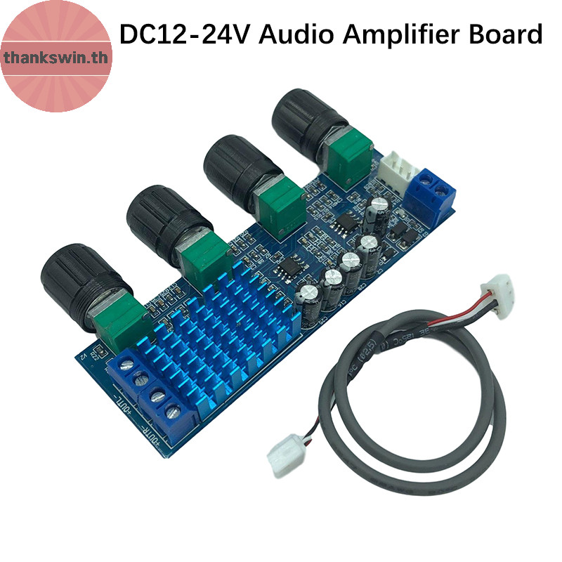 Thankswin XH-M577 บอร์ดขยายเสียงดิจิตอล TPA3116D2 บอร์ดขยายเสียง 12-24V Op Amp High Power Tone Board 80Wx2 Two Vocal Tract th