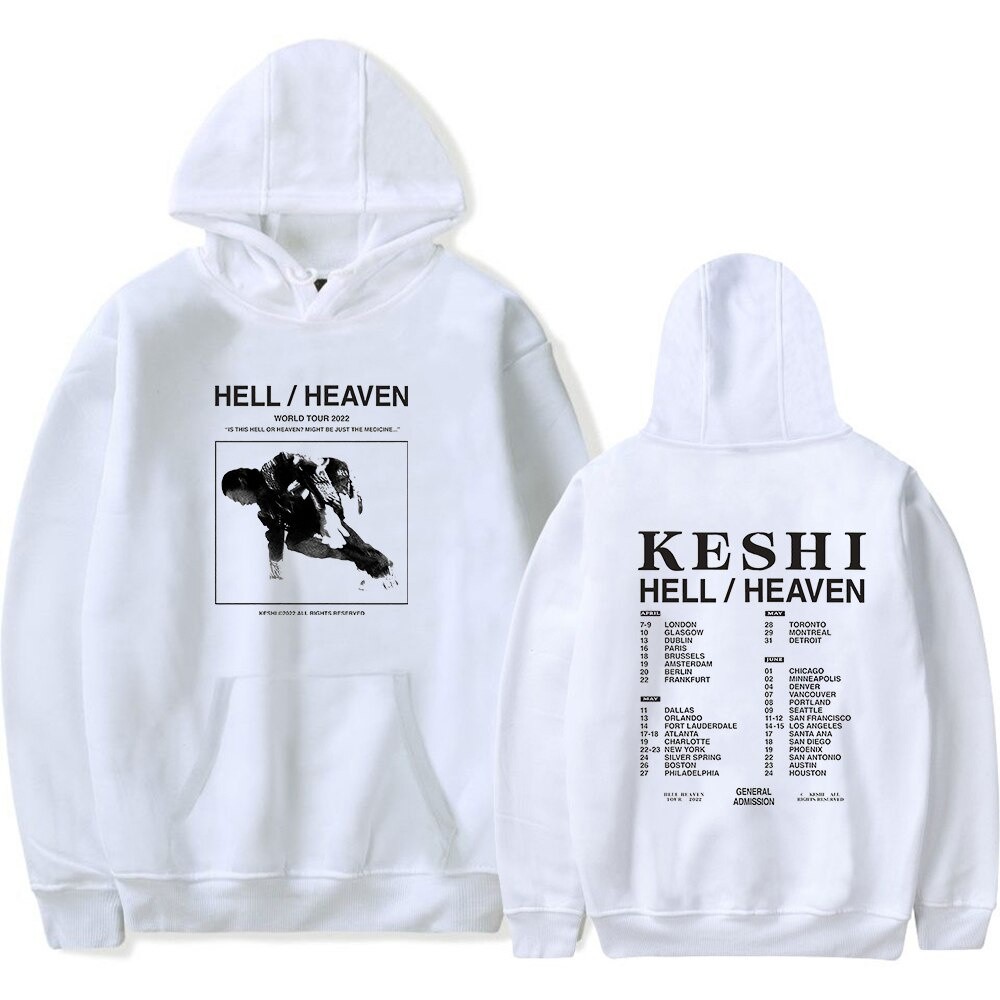ผ้าฝ้าย Hoodie 💖 เสื้อกันหนาว มีฮู้ด ลาย Keshi Hell Sky Tour Merch World Tour 43NI M-3XL