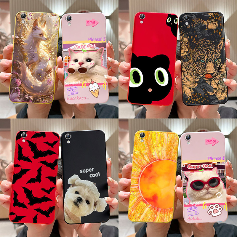 สําหรับ Vivo Y51 Y51a Y51L กรณีซิลิโคนนุ่มน่ารักการ์ตูน Cat Fox รูปแบบปกหลังสําหรับ VivoY51 Y 51 Y51