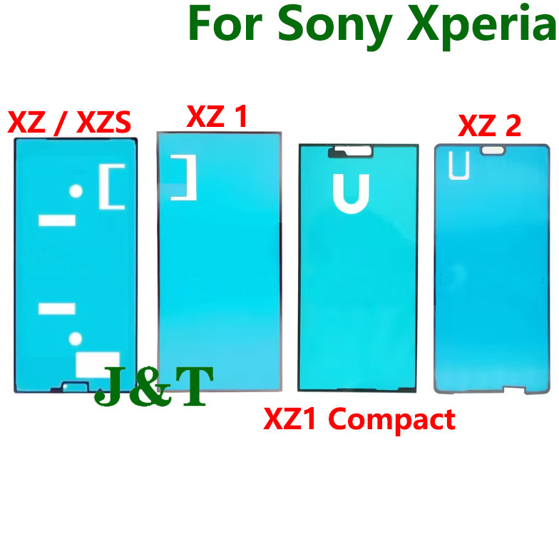 สําหรับ SONY Xperia XZ1 XZ2 XZ/XZS Compact Mini / G8441 G8442 H8216 H8324 สติกเกอร์ LCD Touch กรอบด้านหน้ากาวเทปกาว
