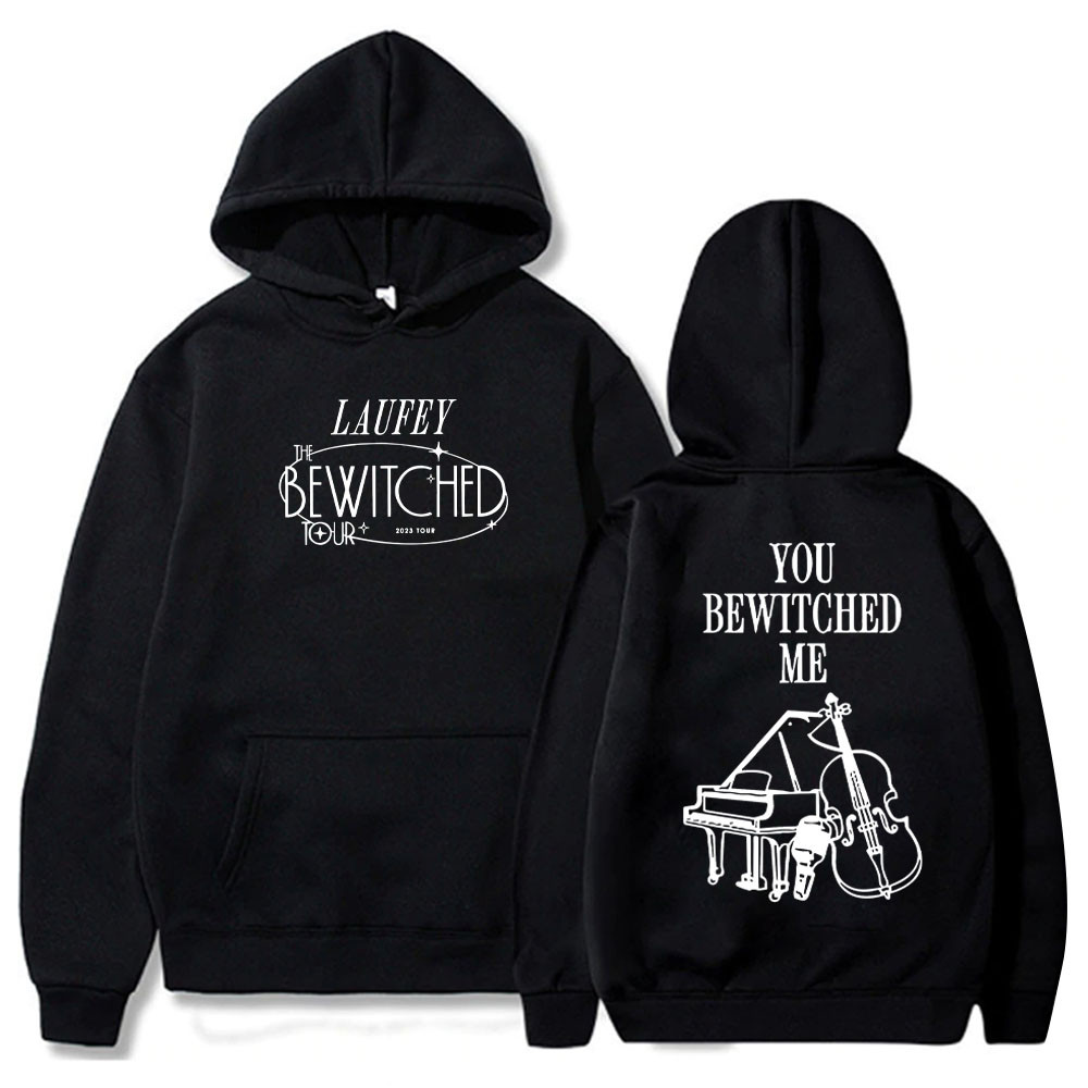 Laufey Bewiched Tour Hoodie Laufey อัลบั้ม Laufey Fan Laufey Merch เสื้อสวมหัว Streetwear