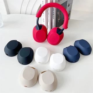 ใช้ได้กับ: Sony WH-1000XM5 XM6 เคส Case สําหรับ เคสหูฟังชุดซิลิโคนอ่อนนุ่ม 5 ชิ้น