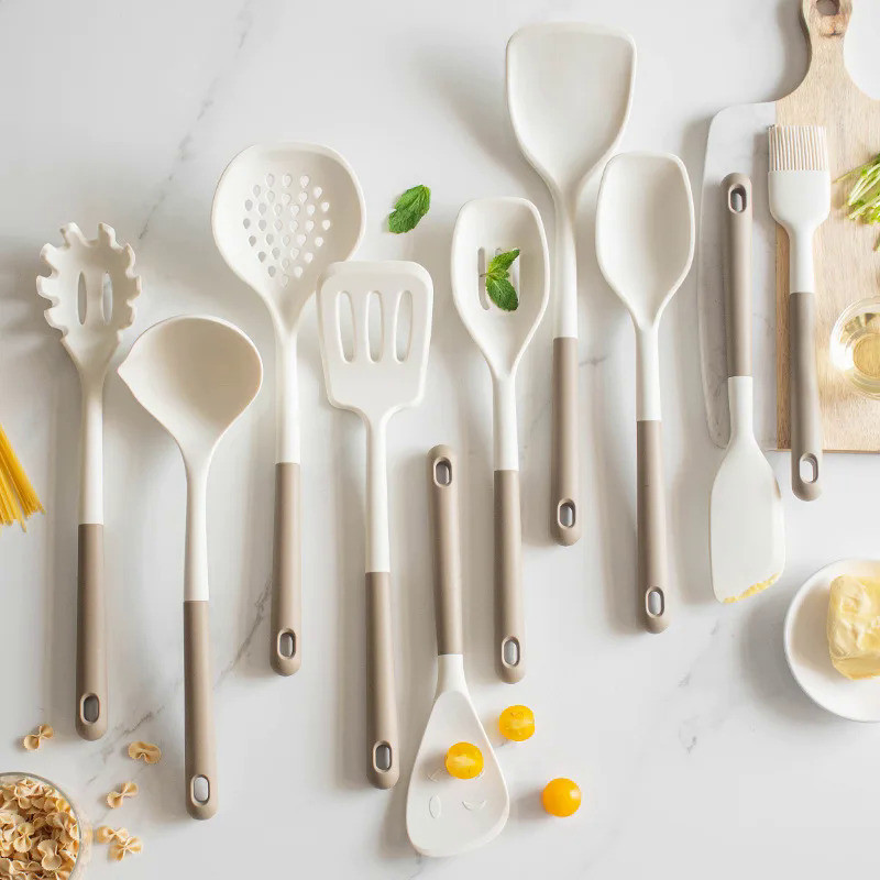 Cooking Tool Sets Non-toxic Cooking Baking Kitchen Tools Utensils Silicone Shovel Spoon Scraper Brus