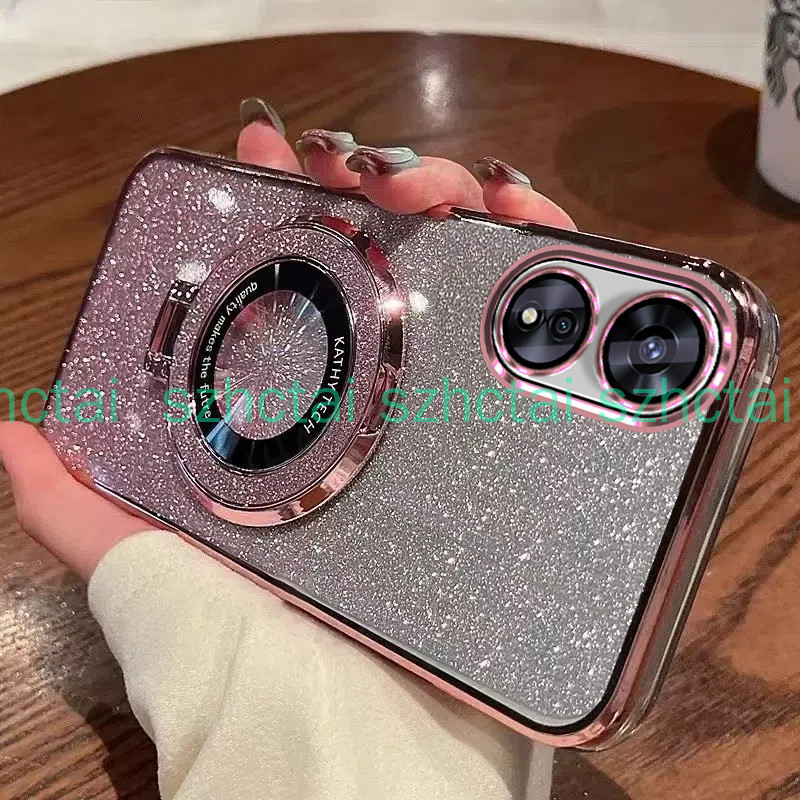 เคสโทรศัพท์oppo A18 A38 A98 A17 A17K A58 A78 A77S A77 4G 5G A96 A95 A57 A76 A74 4G 5G 2022 หรูหราElectroplated Glitterเคสโทรศัพท์เคสใสกันกระแทกฝาครอบกันกระแทก - รูปที่ 4