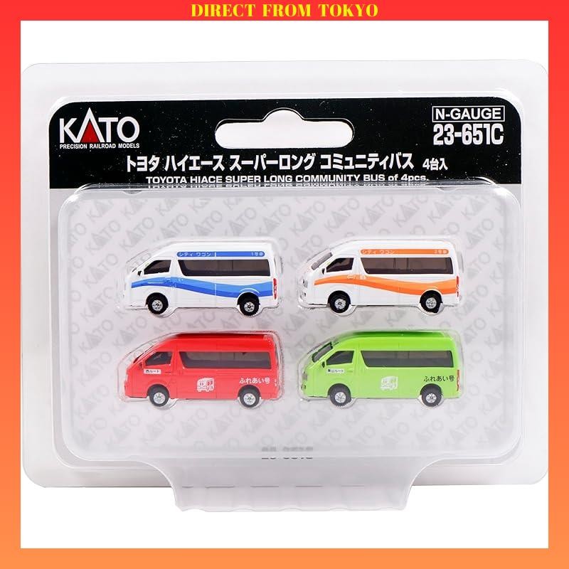 KATO N-gauge Toyota Hiace Super Long Community Bus 4 cars set 23-651C Diorama Accessories