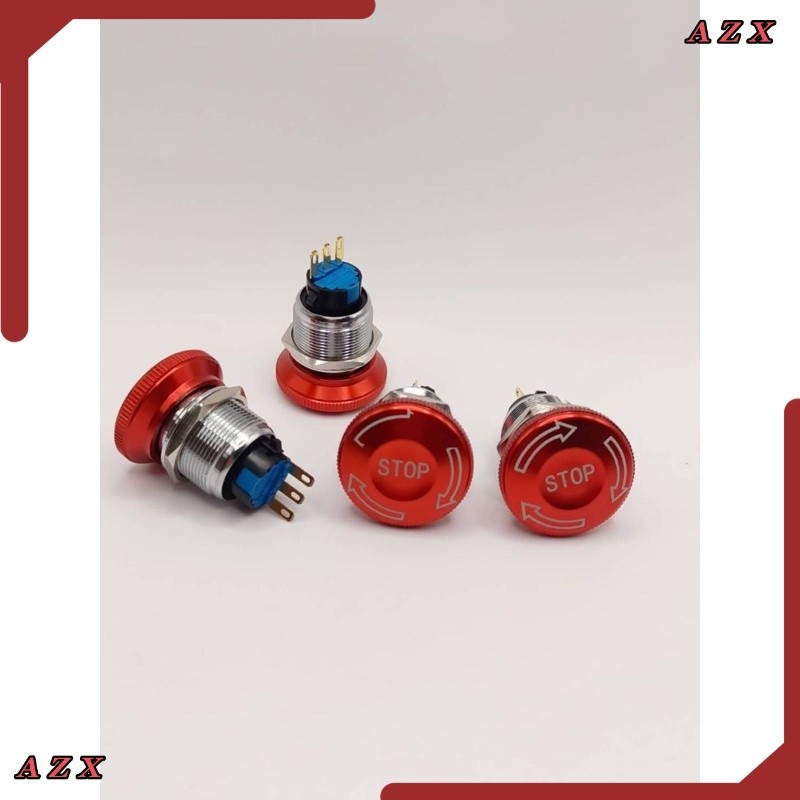 งานยา Emergency Switch สแตนเลส 22mm กดล็อก บิดปล่อย 3ขา รูปที่ 4
