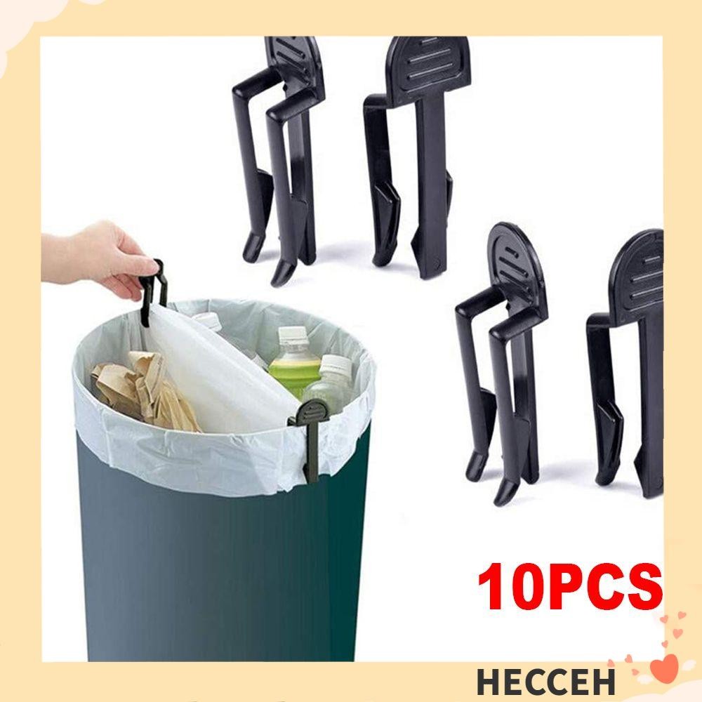 Hecceh 10 ชิ้นถุงขยะคลิปคงที่ Rubbish Creative Home Organizer Clamps