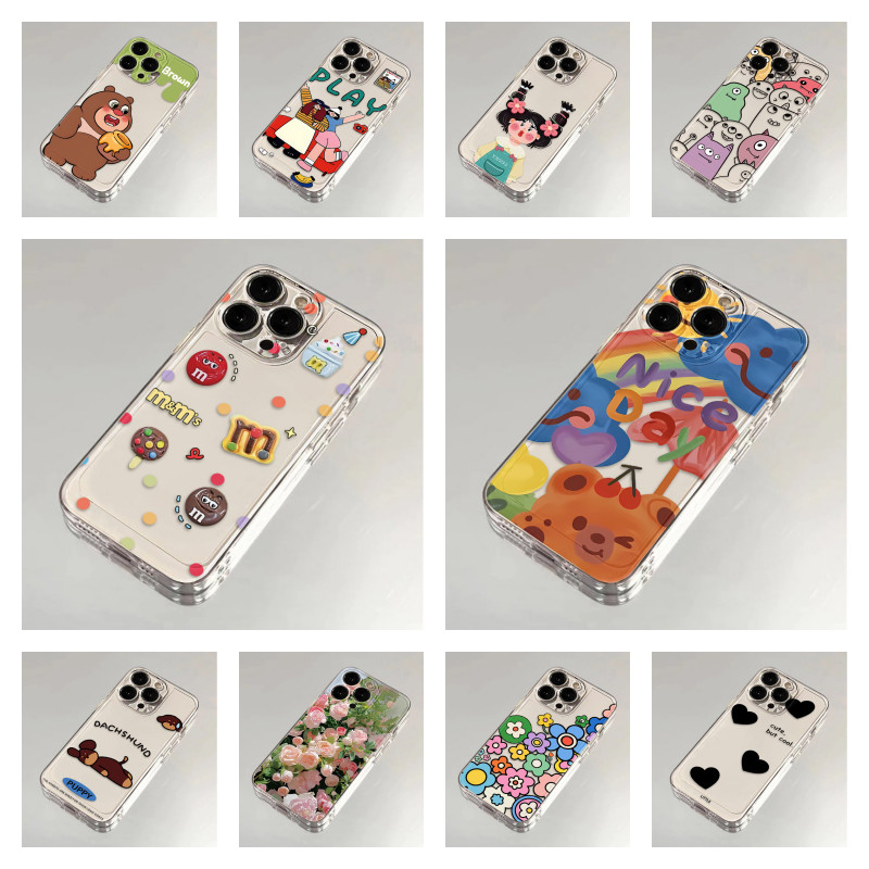 กรณีTPUสำหรับSamsung A06 A05 S24 Ultra A55 A34 A15 A05 A05s A54 A34 S23 FE Covers Shockproof Casing