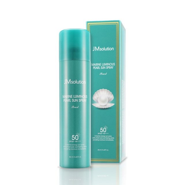 JM Solution Blue Light Marine Pearl Sun Spray Pearl 180ml (SPF50+) x2pack