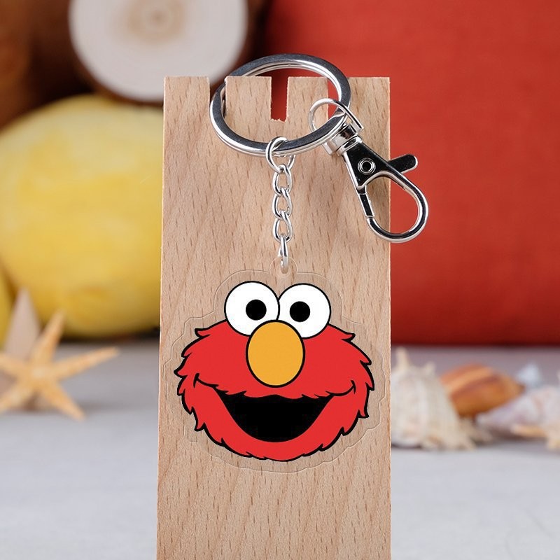 Sesame Street Sesame Street อะคริลิคจี้โปร่งใส ELOM Emma พวงกุญแจ