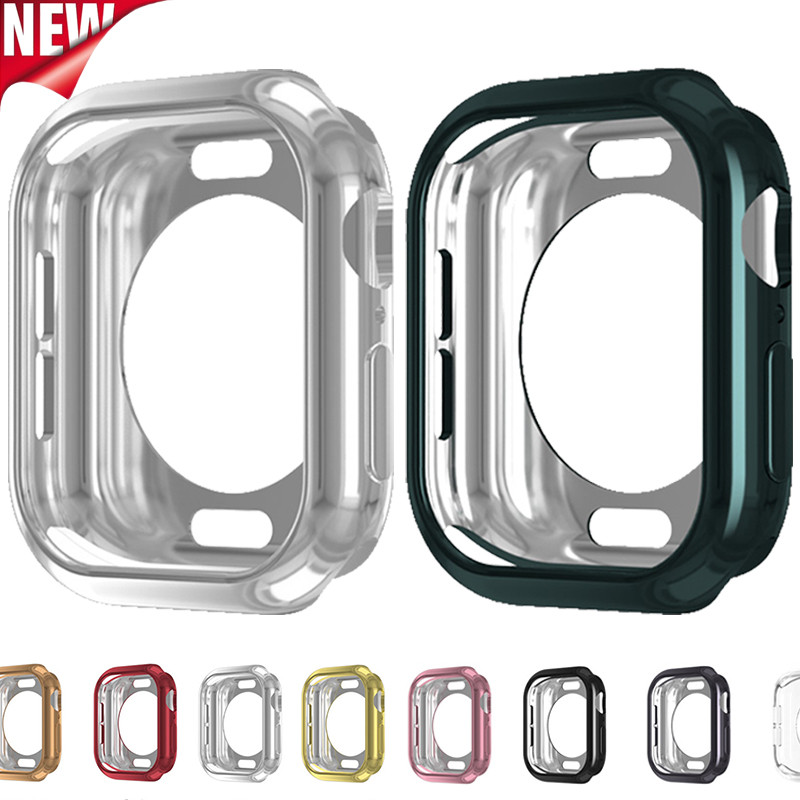 Tpu Soft Case สําหรับ Apple Watch Series 10 46 มม.42 มม.ชุบกันชนสําหรับ iWatch S10 42/46 มม.อุปกรณ์เ