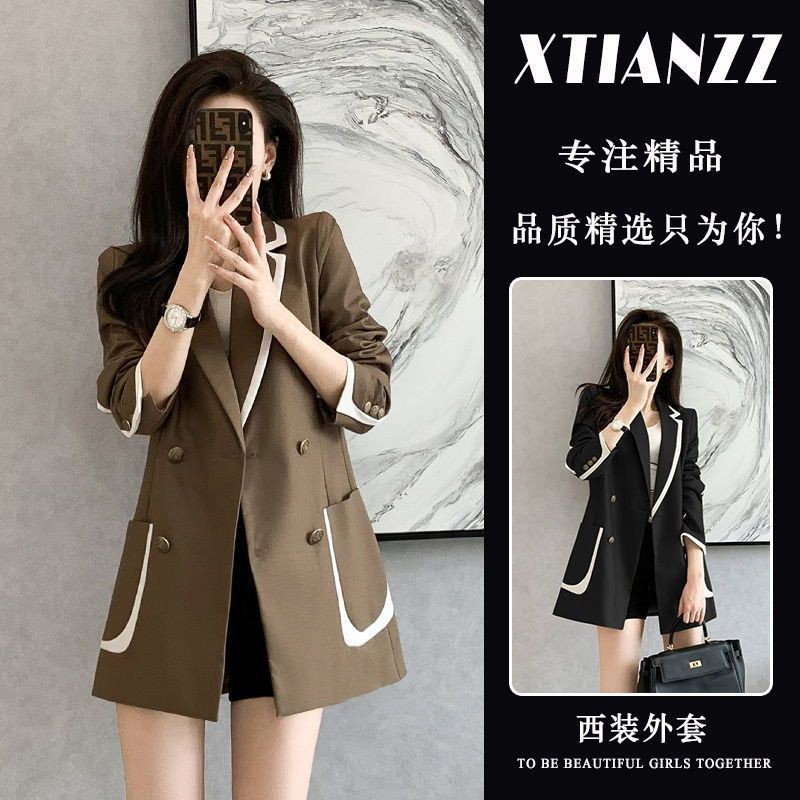 2024 ฤดูใบไม้ผลิฤดูใบไม้ร่วงสไตล์ใหม่ High-End Sense สถานียุโรปเสื้อสูทหญิงProfessional CommuterหลวมSlimmerดูAll-Matchขนาดเล็ก
