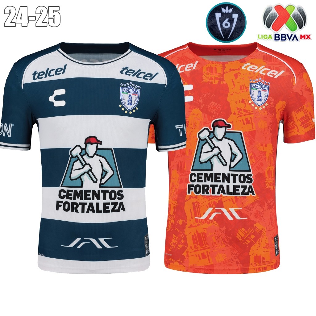 พัดลมรุ่น24-25 Club Pachuca Home/Away Football Jersey - MX 2024-2025 Pachuca Home and Away เวอร์ชั่นไทย 1:1 เสื้อ Jersey
