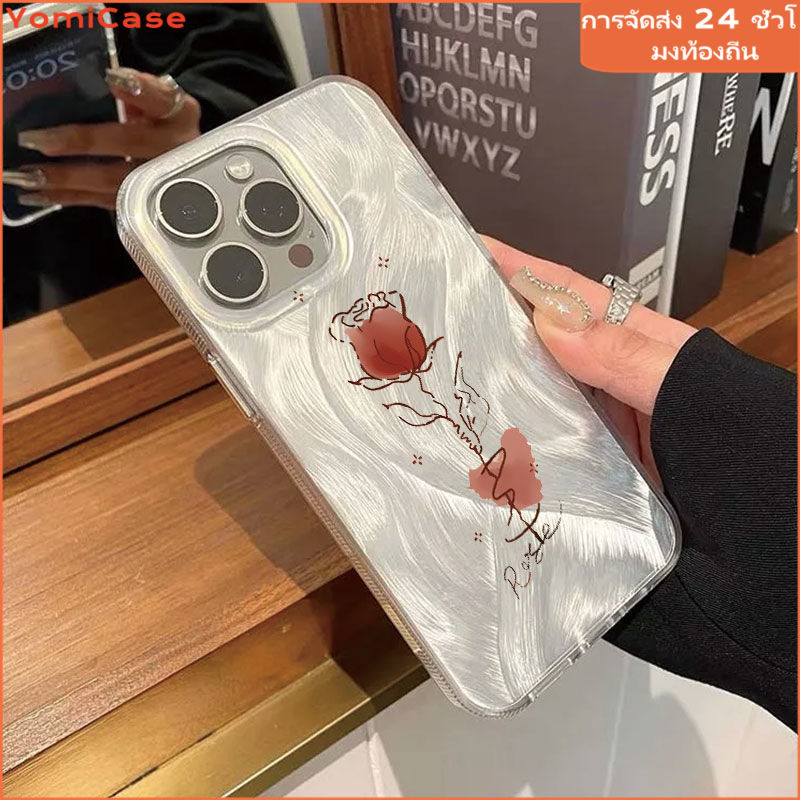 insสง่างามกุหลาบ เคสแข็งหรูหรา เคสโอปโปA3s A31 oppoA38 A5 A15 A57 A78 A98 Reno10 Realme C3 C17 C15 C12 C21 C25 C53 C67