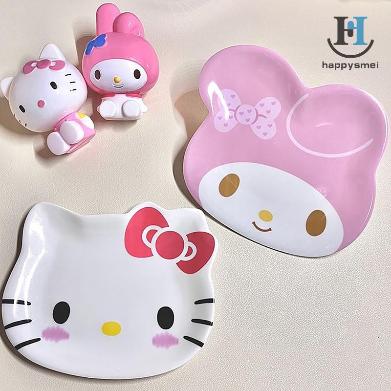 [GA] Sanrio Anime Melody Tableware การ์ตูนน่ารักจานผลไม้เค้กจานขนมบ้านจานรับประทานอาหารห้องครัวเครื่องมือขนม TH