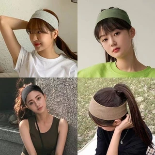 ผ้าคาดผม ที่คาดผมเกาหลี ผ้าโพกผมป้องกันเหงื่อออก ใส่เล่นกี่ฬา