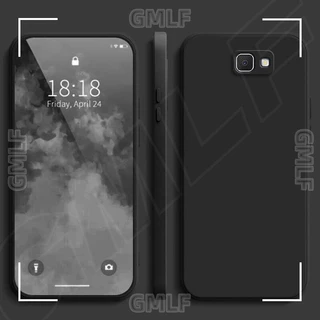 Cod เคสโทรศัพท์สําหรับ Samsung Galaxy J7 Prime J7 2017 J6 J4 Plus ซิลิโคนเหลวขอบตรงสีลูกกวาดซิลิโคน TPU ฝาหลัง