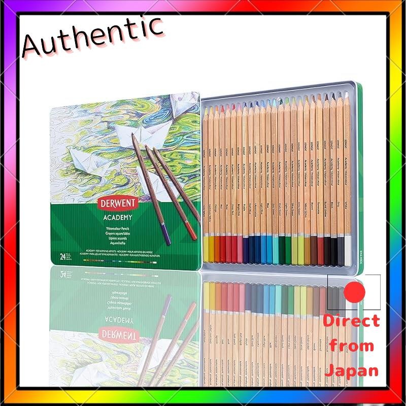 ชุดดินสอสี Derwent Academy Watercolor 2301942 - ชุดดินสอสี Derwent Academy Watercolor 24 สี 2301941 - 12 สี