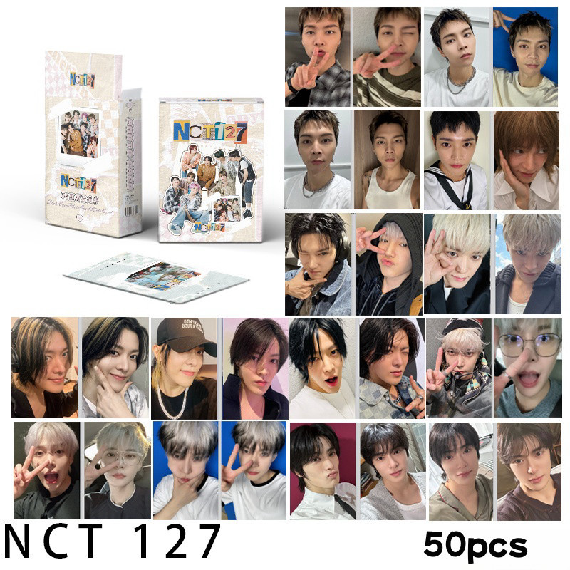 โปสการ์ดโฮโลแกรมเลเซอร์ NCT 127 DREAM DoJaeJung JISUNG RENJUN JAEMIN SOLO Doyoung Jaehyun Jungwoo 50-55 ชิ้น