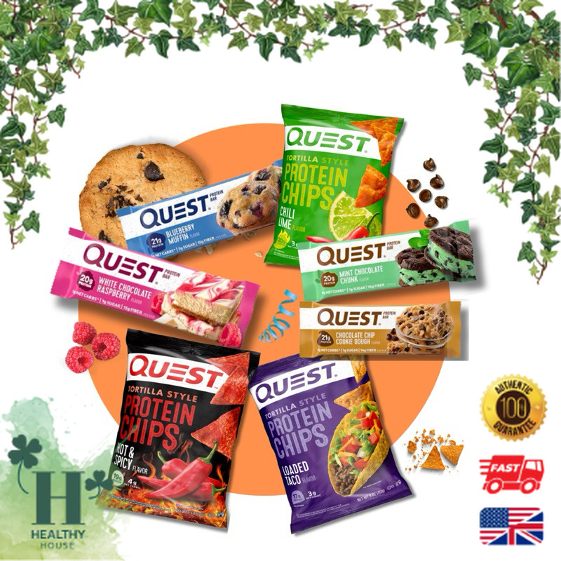 พร้อมส่ง Quest Nutrition Protein Bar Mini Protein Bar Protein Chips โปรตีนบาร์