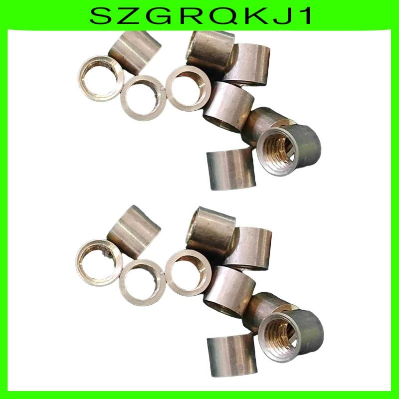 [szgrqkj1] 10x ไม้คิวบิลเลียดปลอกโลหะปลายคิวบิลเลียดปลอกโลหะเปลี่ยนสกรู