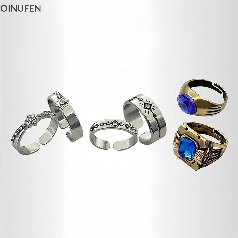 Onu เกม Love และ Deepspace Rafayel Xavier Zayne คอสเพลย์แหวน Unisex ปรับแหวนแต่งงานคู่เครื่องประดับอ