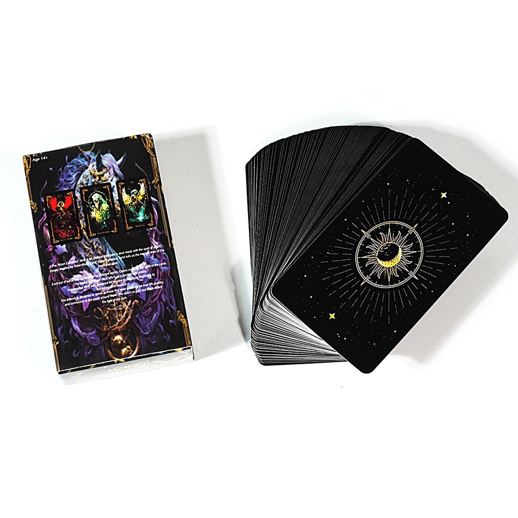 Moon Compass Tarot Divination เครื่องมือ Oracle การ์ดเกมกระดาน caeudeyth