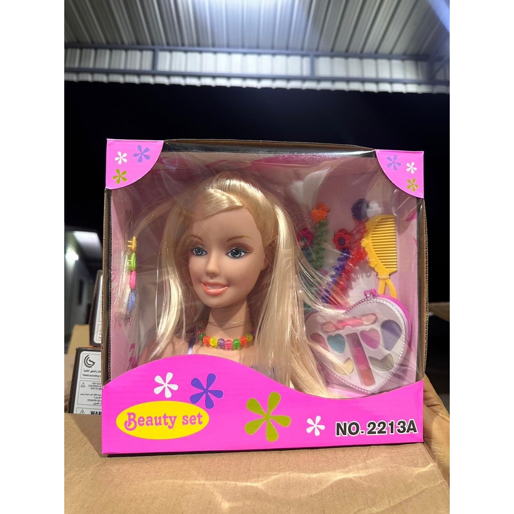 Np toys หัวตุ๊กตาแต่งหน้าของเล่นเด็ก ตุ๊กตาแต่งหน้าทำผม ของเล่นเด็กผู้หญิง ชุดของขวัญ No.2213A