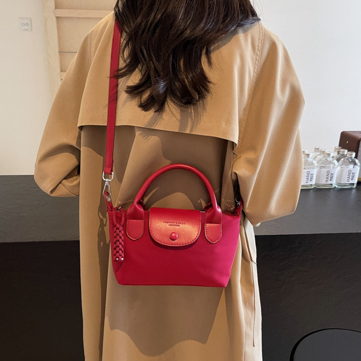 2024 ใหม่ภาษาฝรั่งเศสคํา Niche High-end MINI Dumpling กระเป๋าผู้หญิง Longchamp สไตล์ Tote กระเป๋าอเนกประสงค์กระเป๋าสะพายผู้หญิง