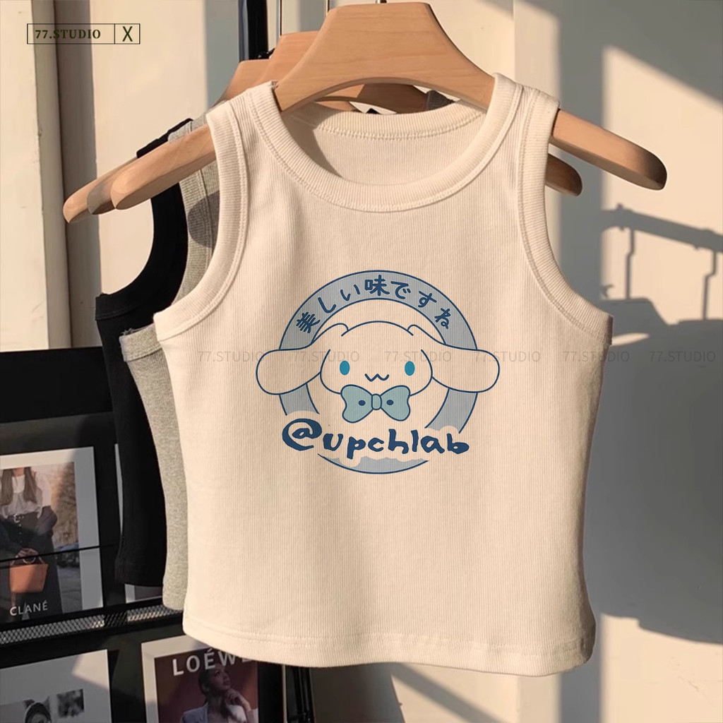 COD🌈 พร้อมส่ง🌈 เสื้อยืดกล้าม เสื้อยืดกล้ามลายคิวต์ ผ้าฝ้ายนุ่มสุด ใส่สบาย ไม่อึดอัด แฟชั่น สาวๆ💖