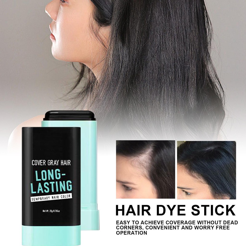 ย้อมผม Sticks สําหรับผู้หญิงผมยาว Dye Stick ปากกาแบบพกพาคอนซีลเลอร์ Volumizing สีหวีสําหรับหนังศีรษะ