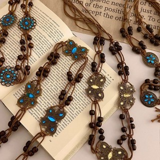 พร้อมส่ง! เข็มขัดโบฮีเมียน วินเทจ สายคาดเอว Belt bohemians