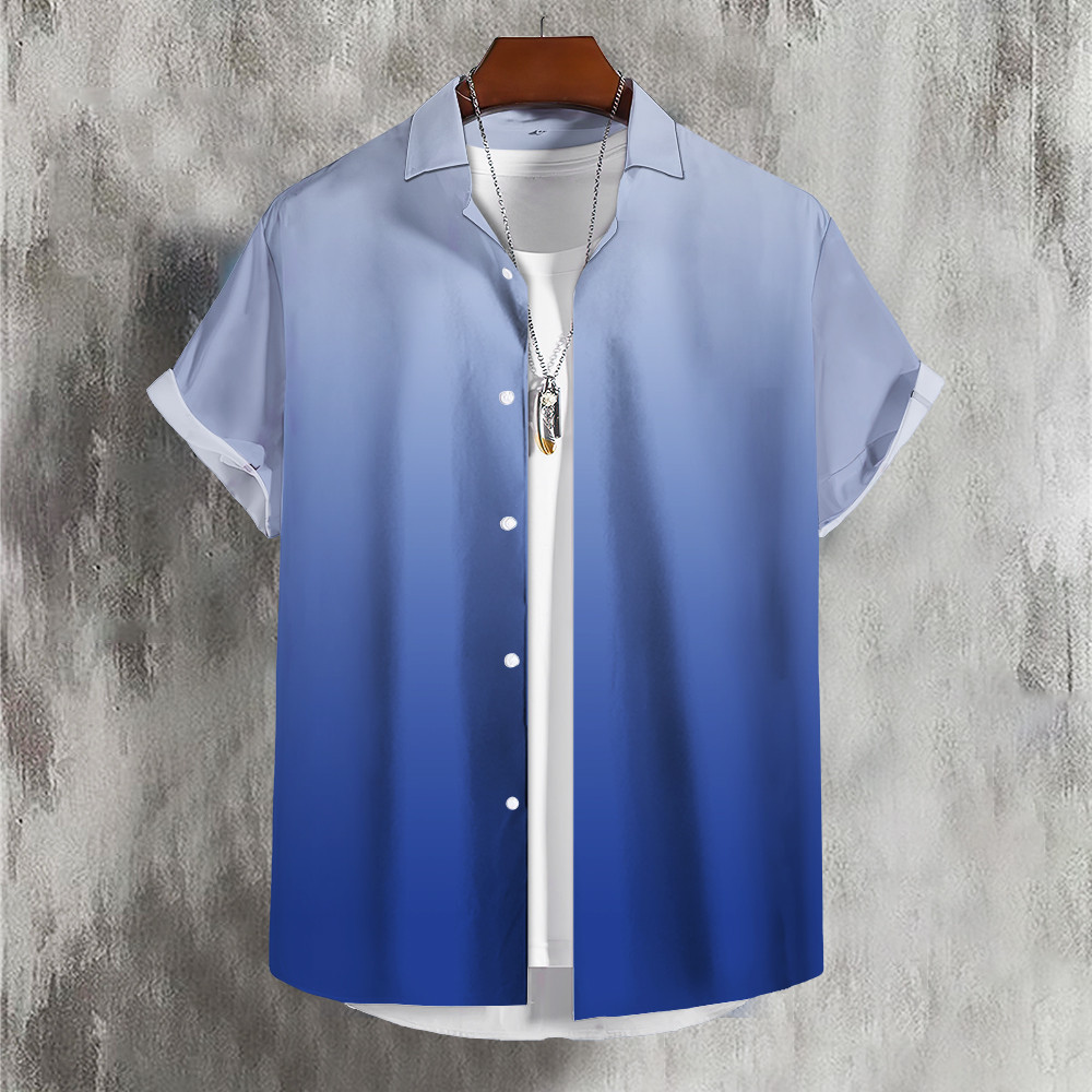 เสื้อผู้ชายสีทึบสำหรับฤดูร้อน ดีไซน์เรียบง่าย มีหลากหลายสีและแบบ พิมพ์พื้นฐาน พร้อมให้ทดลองสวมใส่