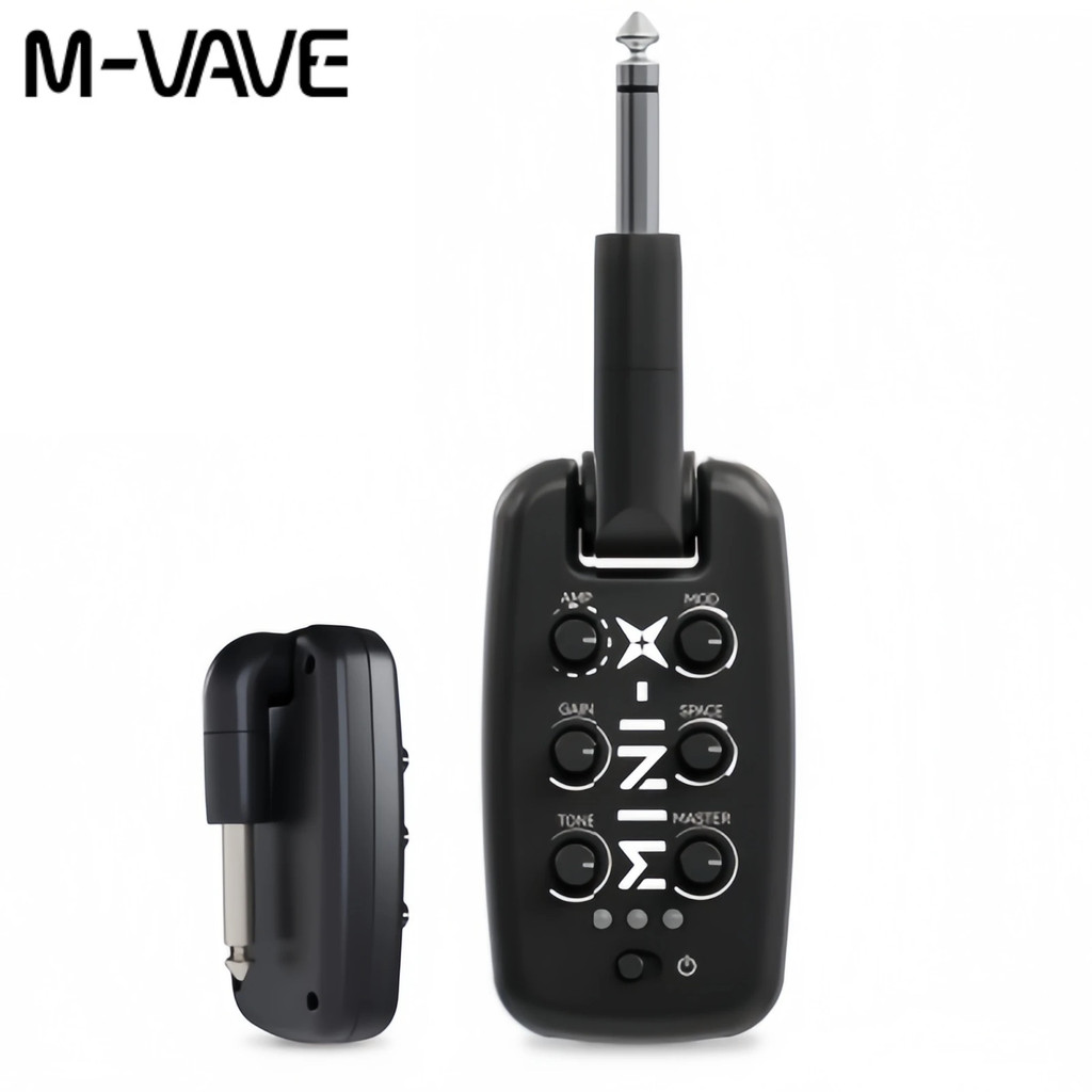 M-VAVE MINI-X Pro Studio หูฟังแอมป์ | 9 แอมป์กีตาร์/เบสพร้อมการเล่น 100 ชม