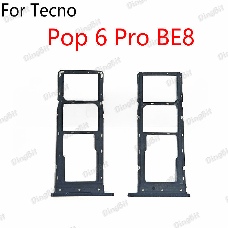 ถาดซิมการ์ดใส่เปลี่ยนสําหรับ Tecno Pop 6 Pro BE8