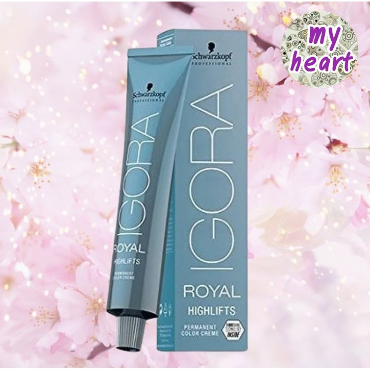 (ไม่แถมไฮ) Schwarzkopf IGORA ROYAL Highlifts 60 ml ครีมเปลี่ยนสีผม เพื่อผมสีบลอนด์โทนเย็น