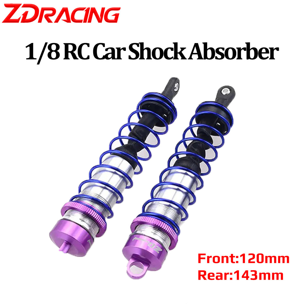 ZD RACING 120 มม.ด้านหน้า & 143 มม.โช้คอัพหลัง Damper Suspension สําหรับ 1/8 JLB HSP EM Racing DHK H