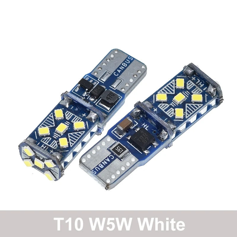 2PCS T10 W5W 194 198 158 ใหม่ Super Bright รถ LED ไฟที่จอดรถ WY5W 168 501 4014 Auto Wedge เปิดด้านข้