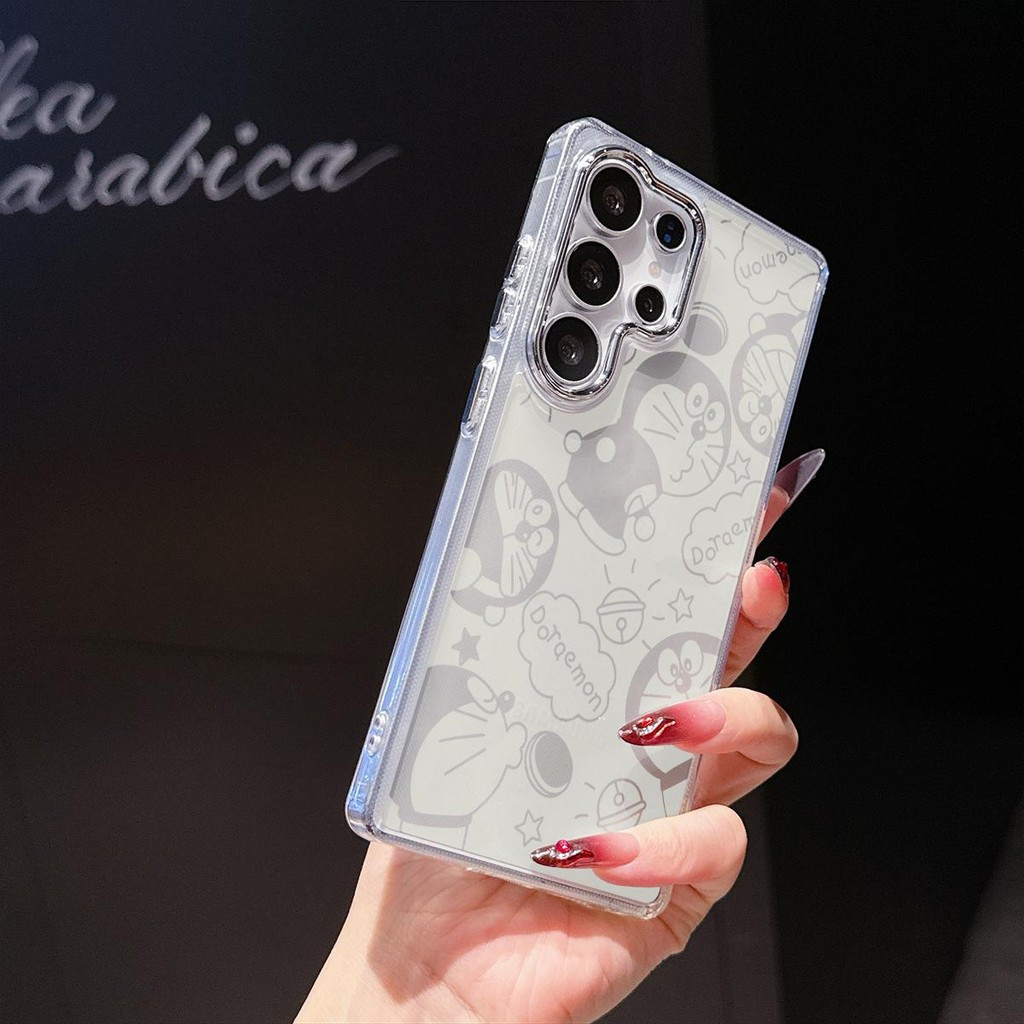 โลหะใสกล้องเคสโทรศัพท์ Ding Cat รูปแบบการ์ตูนพื้นหลังสีเหลืองสําหรับ Redmi A5 9T A3 12C 14C 9C 9A 13