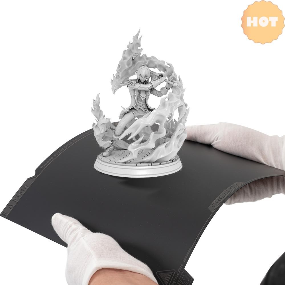 [2025 Super Sale]Creality K1 Max Smooth PEI Build Plate Kit สปริงยืดหยุ่นสร้างแพลตฟอร์มพร้อมสติกเกอร