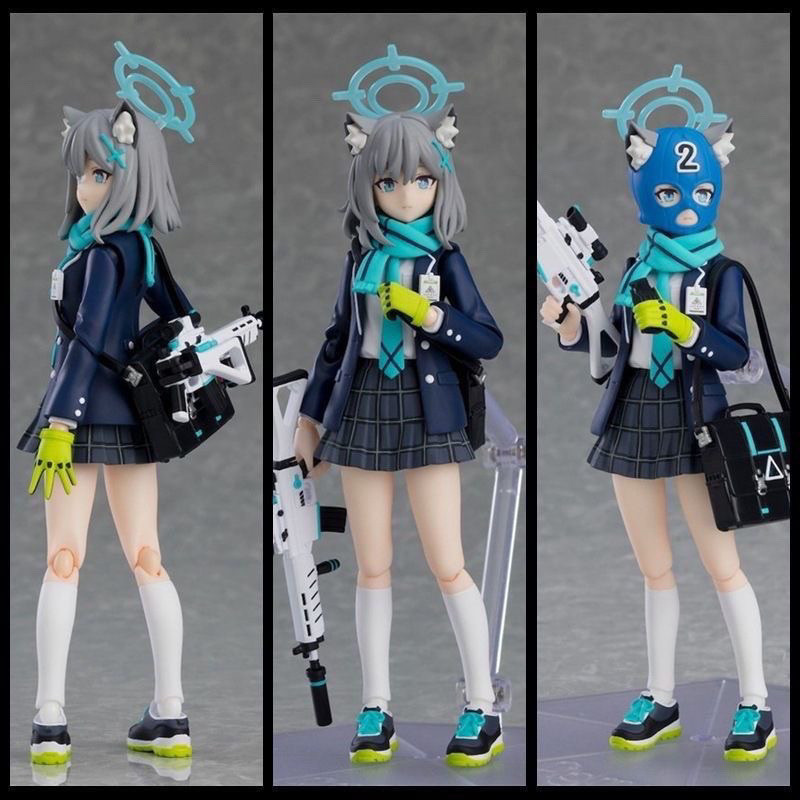 สาวสวย Figma # 567 Blue Archive Sand Wolf Bai Zi Ogura Yui Action Figure Boxed Model
