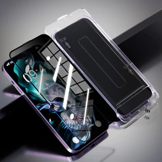 ฟิล์มนิรภัย For iPhone 13 11 17 pro max Case iPhone 11 15 16 pro max 14 12 pro max XR XS Max โพสต์วินาที ป้องกันการแอบดู