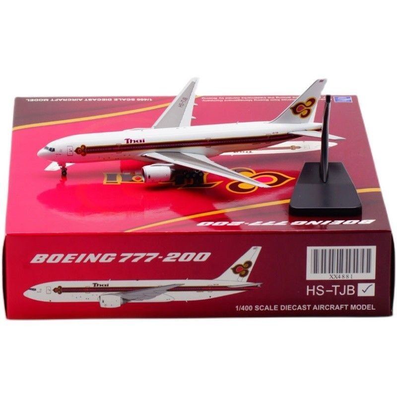 คอลเลกชันสําหรับผู้ใหญ่ 1: 400 Thai Airlines Boeing B777-200 HS-TJB โมเดลเครื่องบินโลหะผสม