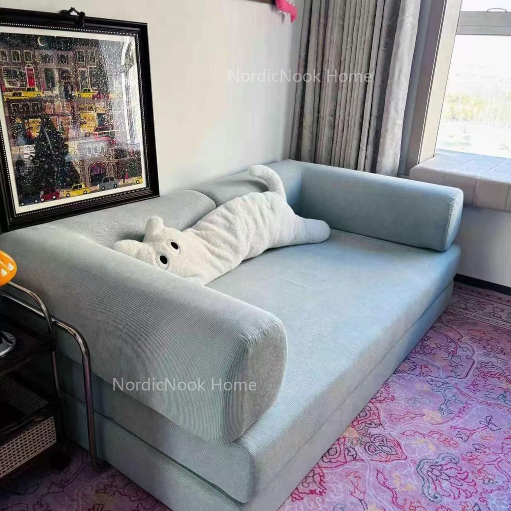 ApeHome เสื่อทาทามิเตียงโซฟาที่เรียบง่ายมัลติฟังก์ชั่สบายๆนุ่ม Teddy sofa