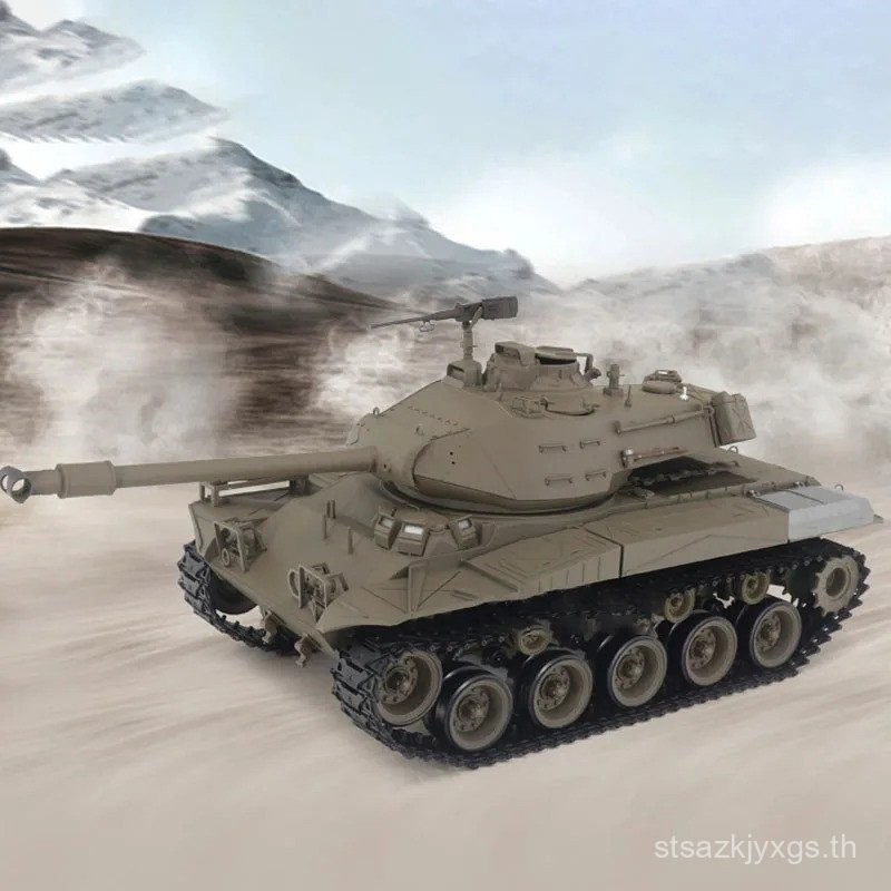 AZKJ[จัดส่งรวดเร็ว] Henglong 3849-1 จําลอง M41 American "Walker Bulldog" ของเล่นต่อสู้ Fire Tank Bat