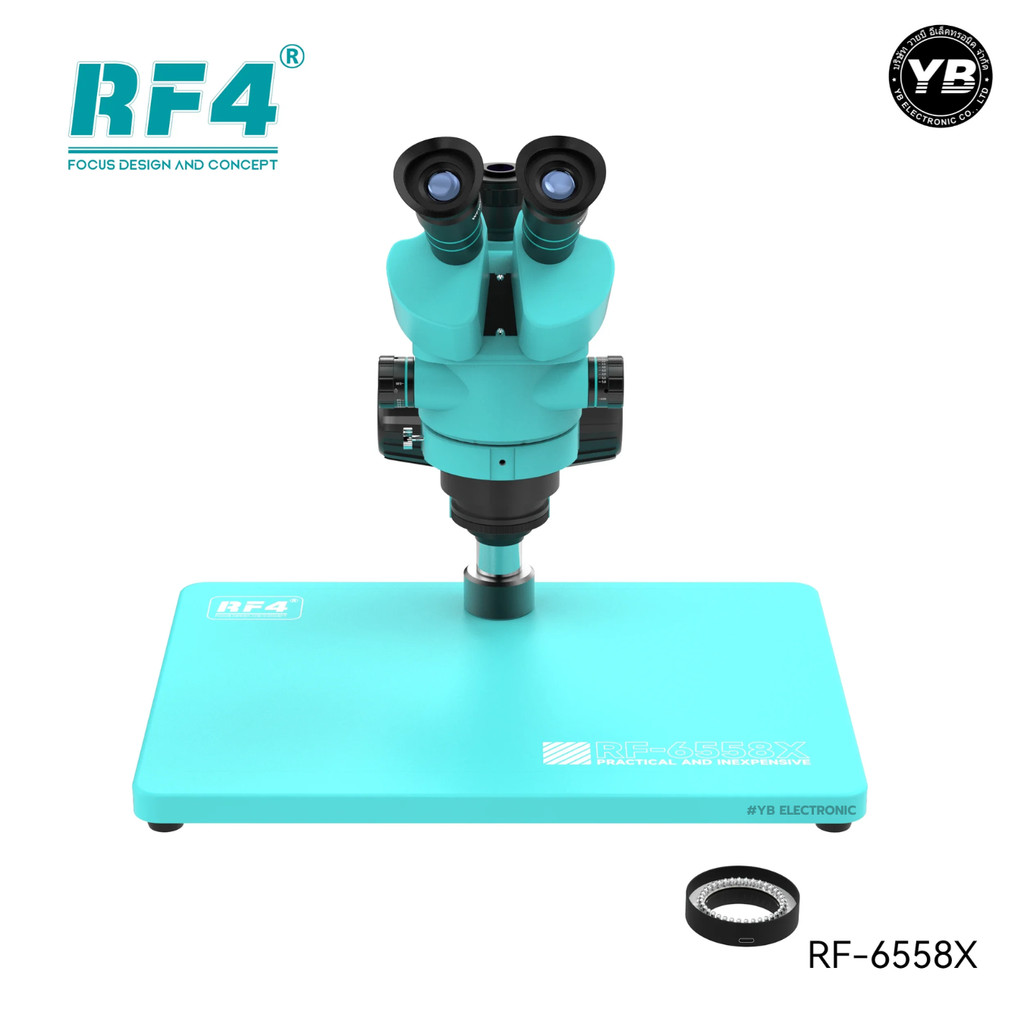 RF4 RF-6558X HD กล้อง กำลังขยาย 6.5X-58X ครอบคลุมงานซ่อมทุกรายละเอียด ตั้งแต่ถอด IC/ปาดทำขาไอซี